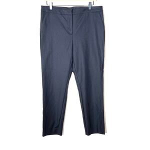Chico's 1 black straight leg business casual dress pants size 8 B121